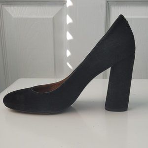 Coach Suede Pumps, Black, Size 7